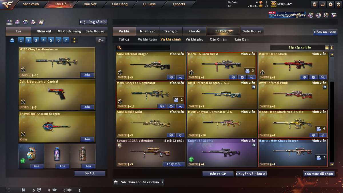 shop acc cf uy tin gia re